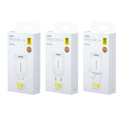 WK WP-U118 10W Single USB Port Travel Charger Power Adapter, EU Plug, WP-U118 EU Plug