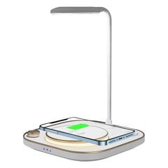 X3 15W 3 in 1 Wireless Charger, Table Lamp, X3 White, X3 Green