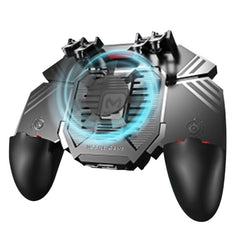 AK77 1200mAh Battery Edition Six-finger Linkage Multi-function Mobile Phone Gamepad with Bracket, Suitable for 4.7-6.5 inch Mobile Phones, 1200mAH Battery Edition