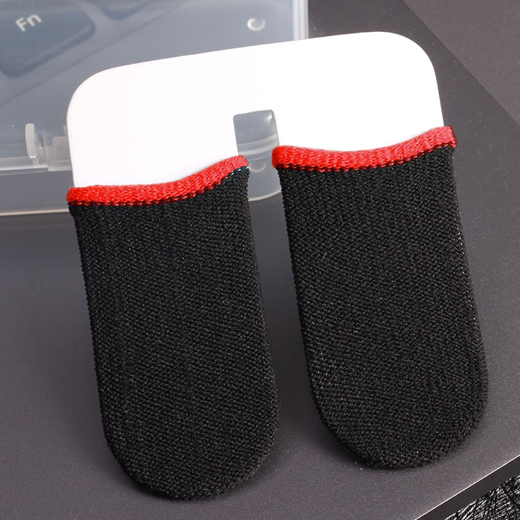 Silver Fiber Touchscreen Anti-slip Anti-sweat Gaming Finger Cover for Thumb / Index Finger