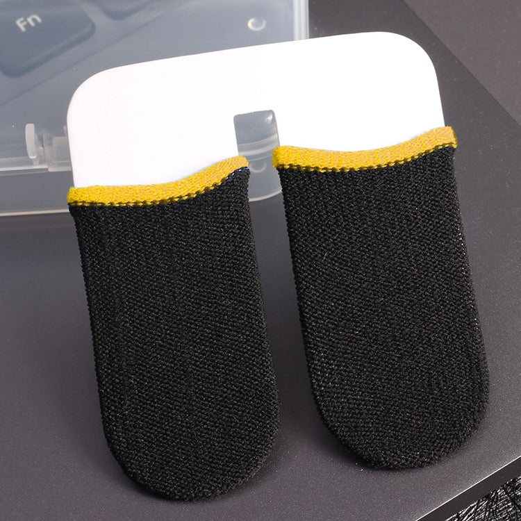 Silver Fiber Touchscreen Anti-slip Anti-sweat Gaming Finger Cover for Thumb / Index Finger