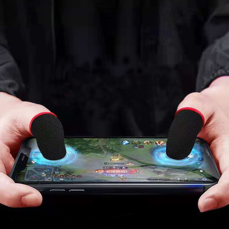 Silver Fiber Touchscreen Anti-slip Anti-sweat Gaming Finger Cover for Thumb / Index Finger
