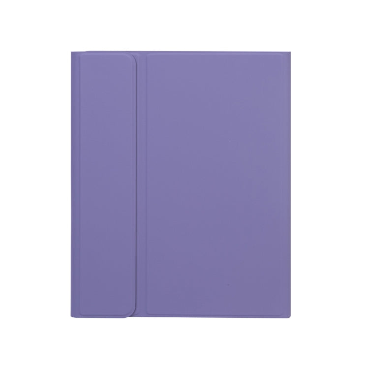 X-11BS Skin Plain Texture Detachable Bluetooth Keyboard Tablet Case for iPad Pro 11 inch 2020 / 2018, with Pen Slot & Backlight, Black Keyboard