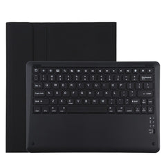 T129 Detachable Bluetooth Black Keyboard Microfiber Leather Tablet Case for iPad Pro 12.9 inch (2020), with Holder, Black Keyboard