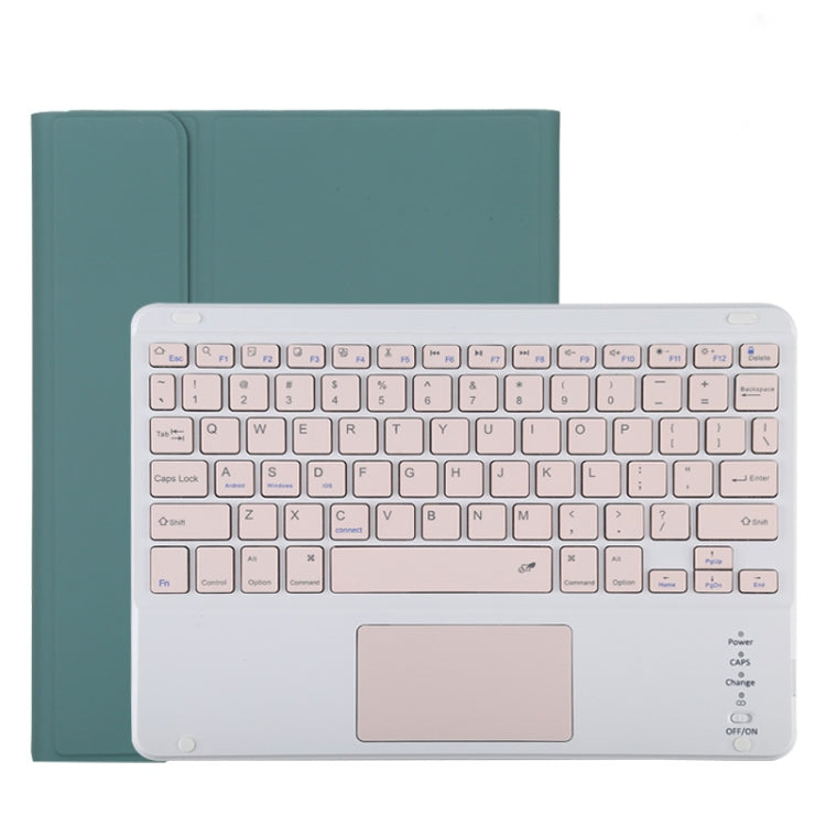 TG11BC Detachable Bluetooth Pink Keyboard Microfiber Leather Tablet Case for iPad Pro 11 inch (2020), with Touchpad & Pen Slot & Holder, Pink Keyboard