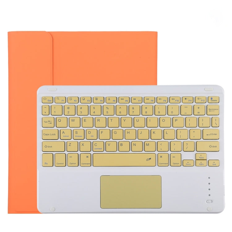 TG11BC Detachable Bluetooth Yellow Keyboard Microfiber Leather Tablet Case for iPad Pro 11 inch (2020), with Touchpad & Pen Slot & Holder, Yellow Keyboard