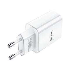 USAMS US-CC075 T18 2.1A Single USB Travel Charger, EU Plug, EU Plug