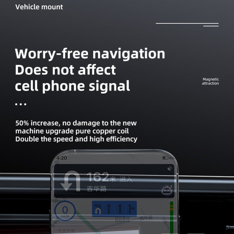 JJT-969 15W Max Output Magnetic Car Air Outlet Bracket Wireless Charger, JJT-969