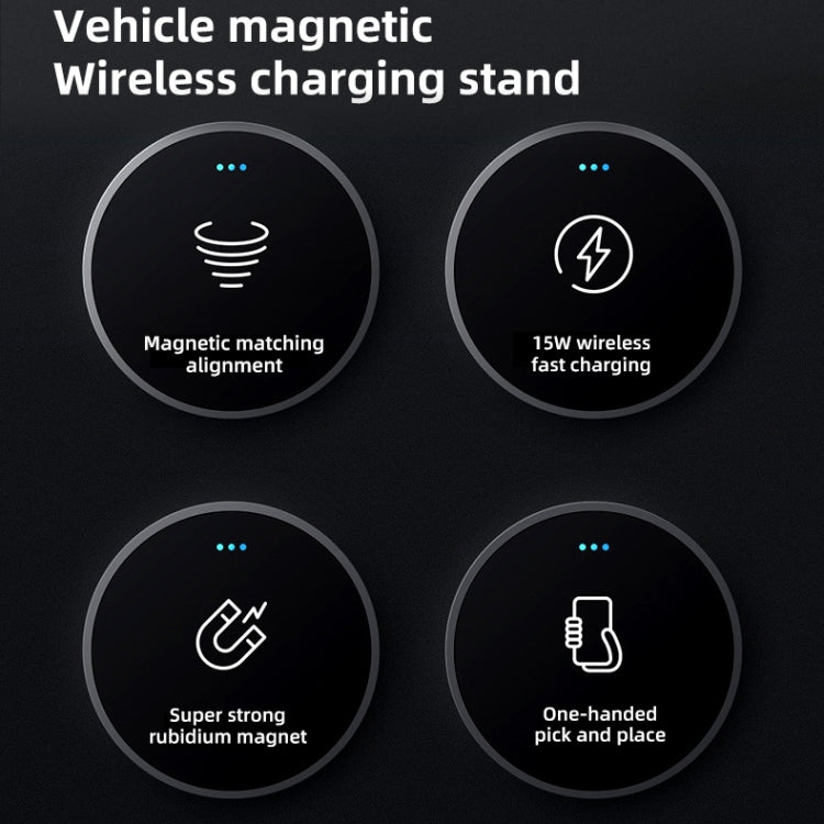 JJT-969 15W Max Output Magnetic Car Air Outlet Bracket Wireless Charger, JJT-969