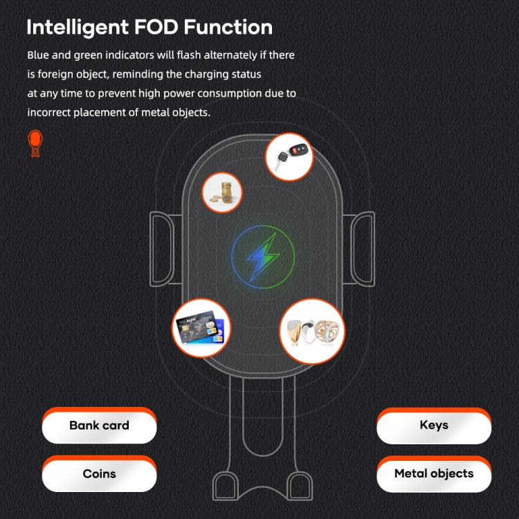 ROCK W31 Car Gravity Wireless Charging Air Outlet Bracket, W31