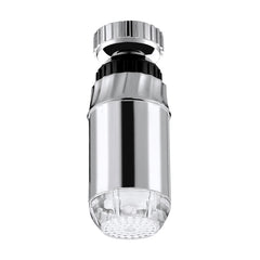 SDF-B2 1 LED ABS Temperature Sensor RGB LED Faucet Light Water Glow Shower, Size: 78 x 28mm, Interface: 22mm (Silver), SDF-B2