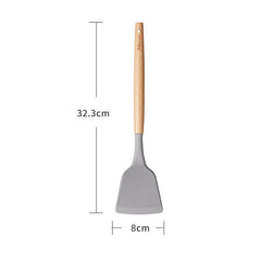 Kitchen Silicone Frying Scoop Fry Shovel Spatula Cooking Utensil, Fry Shovel