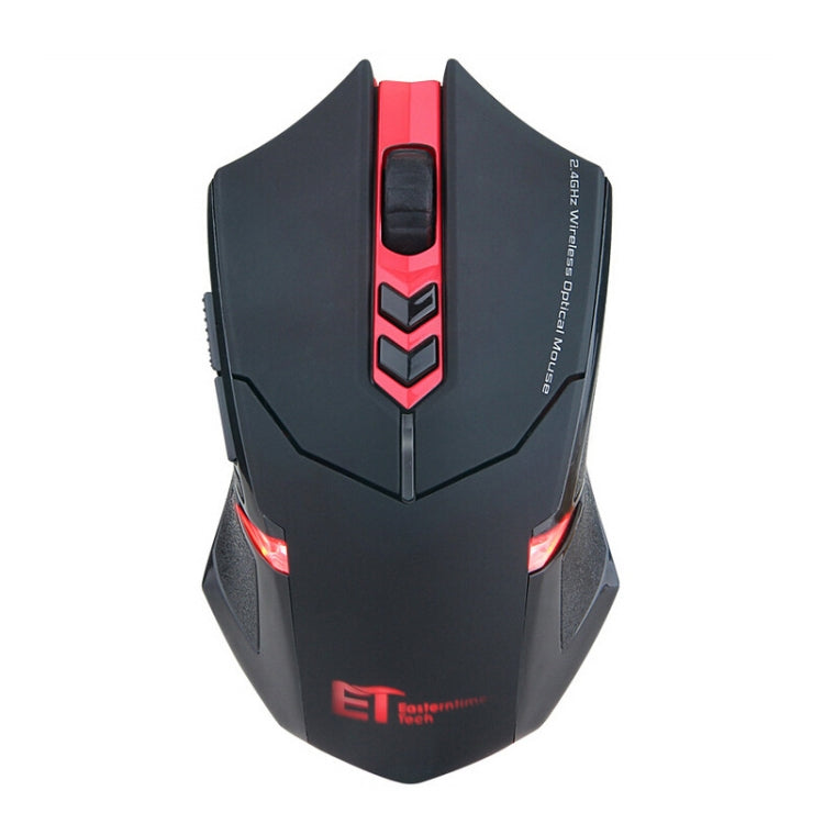 ET X-08 7-keys 2400DPI 2.4G Wireless Mute Gaming Mouse with USB Receiver & Colorful Backlight