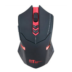 ET X-08 7-keys 2400DPI 2.4G Wireless Mute Gaming Mouse with USB Receiver & Colorful Backlight