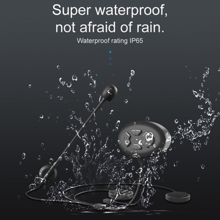 Dier DK12 800m Helmet Wireless Bluetooth Headset 5.0 Waterproof Double Motorcycle Call Headset With Intercom Function, DK12