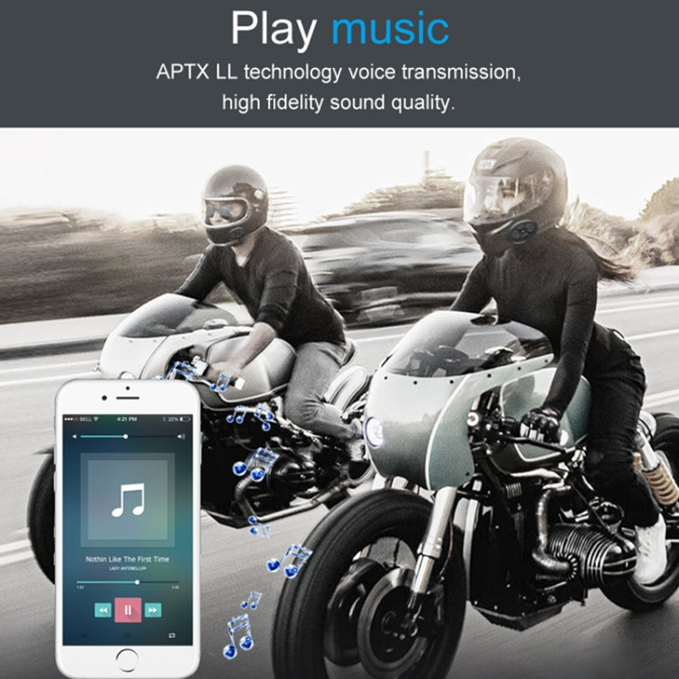 Dier DK12 800m Helmet Wireless Bluetooth Headset 5.0 Waterproof Double Motorcycle Call Headset With Intercom Function, DK12