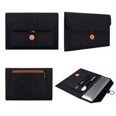 ND06 Multi-purpose Felt Button Laptop Inner Bag for 15.4 inch Laptop, 15.4 inch