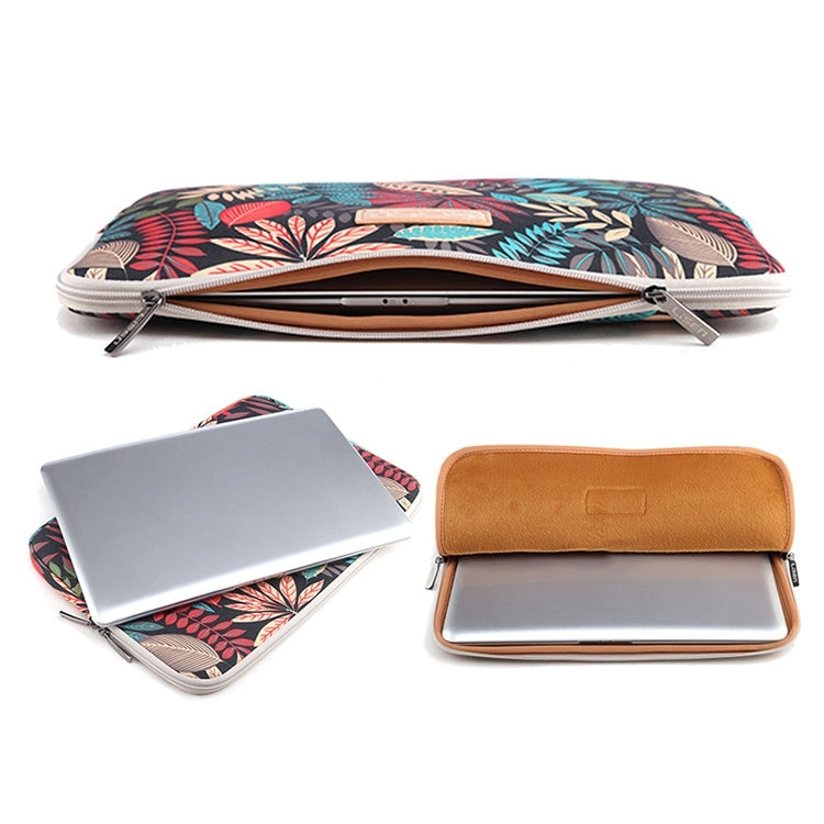 Lisen 11.6 inch Sleeve Case Colorful Leaves Zipper Briefcase Carrying Bag, 11.6 inch