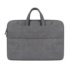 ST06S Waterproof PU Leather Zipper Hidden Portable Strap One-shoulder Handbag for 14.1 inch Laptops, with Magic Stick & Suitcase Belt, ST06S 14.1 inch Dark Gray, ST06S 14.1 inch Pink, ST06S 14.1 inch Light Grey