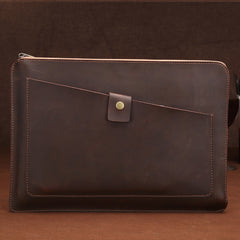 Universal Genuine Leather Business Laptop Tablet Zipper Bag For 13.3 inch and Below, 13.3 inch