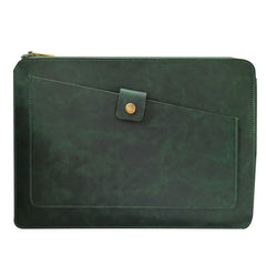 Universal Genuine Leather Business Laptop Tablet Zipper Bag For 13.3 inch and Below, 13.3 inch