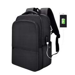Polyester Laptop Backpack for Below 15 inch Laptops, with USB Interface Trunk Trolley Strap