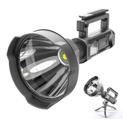 W590 P50 10W Rechargeable Strong LED Flashlight 4-Modes Outdoors Searchlight with Tripod, W590 P50