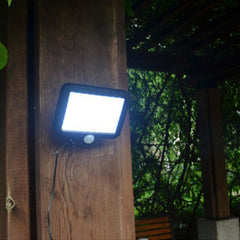 Solar Wall Light Six Grid Separate Human Body Induction Garden Light Waterproof Outdoor Lighting Street Light, 120 COB