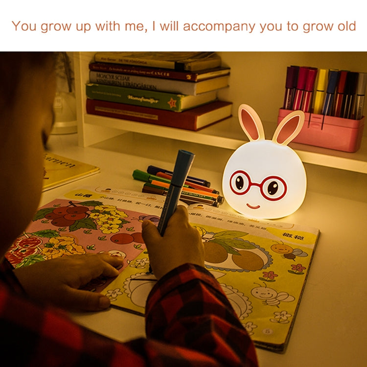 Happy Rabbit Creative Touch 3D LED Decorative Night Light, USB Charging Version