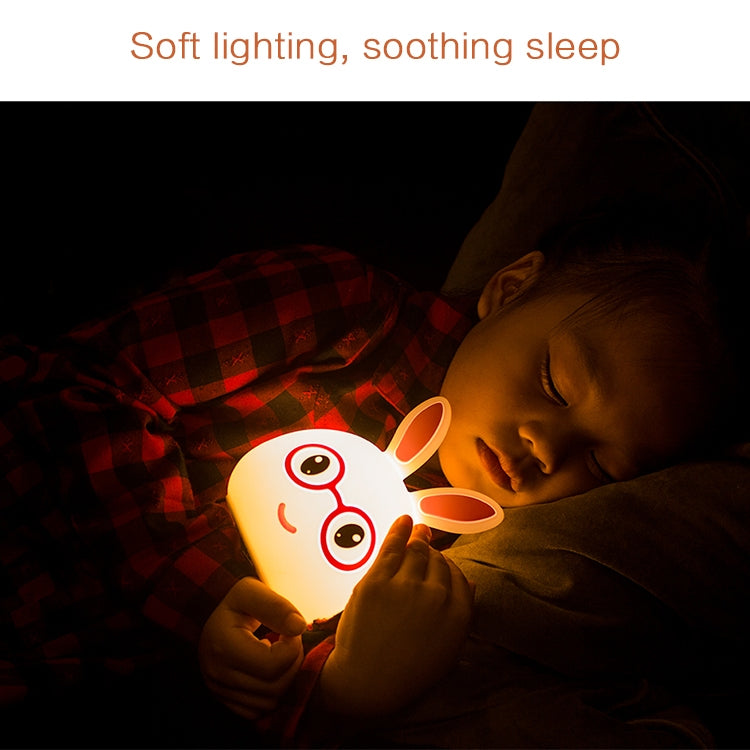 Happy Rabbit Creative Touch 3D LED Decorative Night Light, USB Charging Version