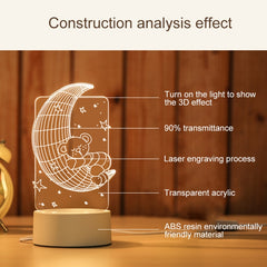 Three Footballs Shape Creative Crack Touch Dimming 3D Colorful Decorative Night Light, Three Footballs Shape