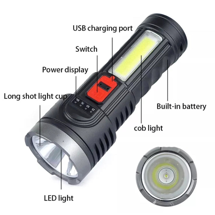 L-822 USB Rechargeable Floodlight Mini Portable LED Flashlight, L-822