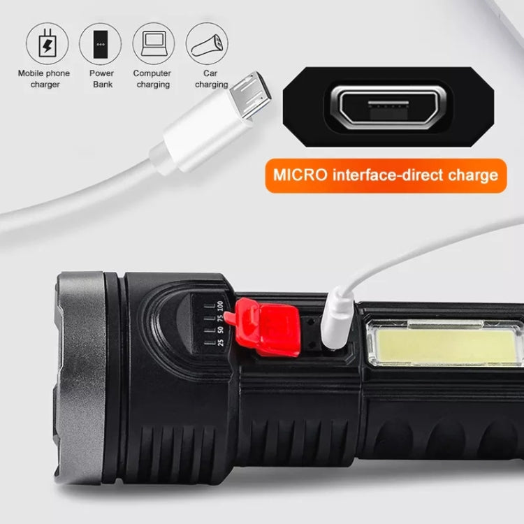 L-822 USB Rechargeable Floodlight Mini Portable LED Flashlight, L-822