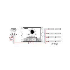 30A LED Controller Knob Dimming Smart Module