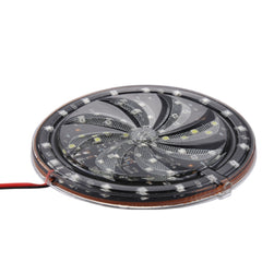 58 LEDs SMD 2835 Motorcycle Modified Windmill Angel Eyes RGB Light Fire Wheel Light Styling Flash Atmosphere Lamp, Diameter: 10cm, DC 12V, 58 LEDs Diameter: 10cm
