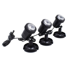 3 In 1 Red Green Blue Light Lawn Insertion Pool Diving Solar Spotlight, Red Green Blue Light