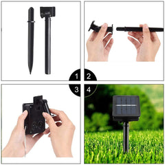 Solar Panel  water resistant  50 LED, 5m 50LED Blue Light, 5m 50LED White Light, 5m 50LED Warm White