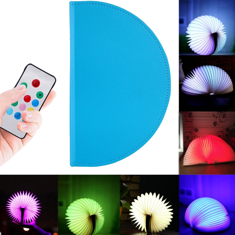 Creative Portable USB Charging Semicircle Night Light with Remote Control, Semicircle (Brown), Semicircle (Blue)