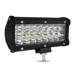 7 inch 18W 1800LM 3 Row LED Strip Light Working Refit Off-road Vehicle Lamp Roof Strip Light, 7 inch 72W