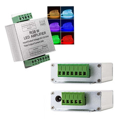 RGBW Amplifier Aluminum Shell LED Controller, DC 12-24V