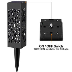 Outdoor Hollowing Out Solar Energy Garden Lawn Lamp