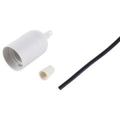 E27 Lamp Socket Base Holder with Electrical Wire Cable, Cable Length: 28cm, E27