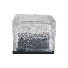 IP68 Waterproof Solar Powered Tempered Glass Outdoor LED Buried Light Garden Decoration Lamp with 0.2W Solar Panel