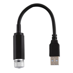 USB Interface Household and Car 360-degree Bending Atmosphere Light, Light Color: Red, Light Color: Red