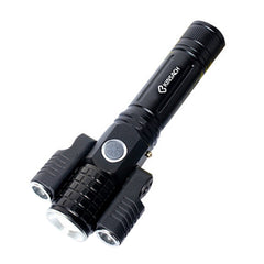 KS-738 USB Charging Waterproof T6+XPE Zoomable LED Flashlight with 4-Modes & 18650 lithium battery, KS-738 (&18650)
