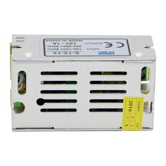 SOMPOM S-12-12 12W 12V 1A Iron Shell Driver LED Light Strip Lighting Monitor Power Supply, 12W 1A