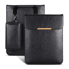 13.3 inch Laptop 2 in 1 PU Leather Sleeve Liner Bag with Mouse Storage Bag