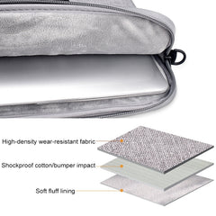 ST03S 13.3 inch Double Side Pockets Wearable Oxford Cloth Soft Handle Portable Laptop Tablet Bag, 13.3 inch Black, 13.3 inch Pink, 13.3 inch Grey, 13.3 inch Deep Space Gray, 13.3 inch Navy Blue
