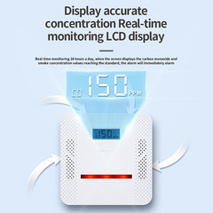 XY-S510COM 2 in 1 Carbon Monoxide Smoke Composite Alarm Detector without Battery