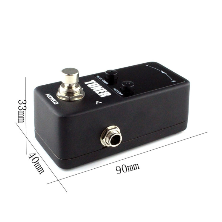 KOKKO FTN2 Guitar Mini Monoblock Effects Pedal Tuner, High Sensitivity Dual Mode Display Screen, FTN2